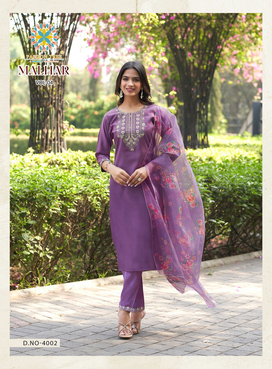 Malhar Vol 4 By Passion Tree Embroidery Readymade Suits Wholesale Online